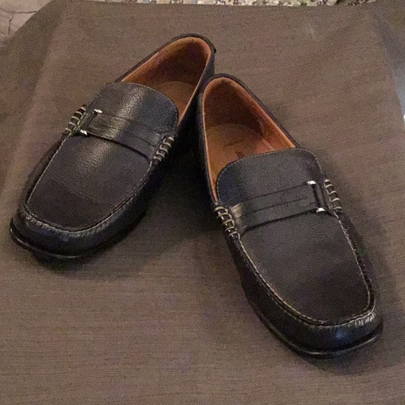 Black Leather Loafers - Picture 1 of 7